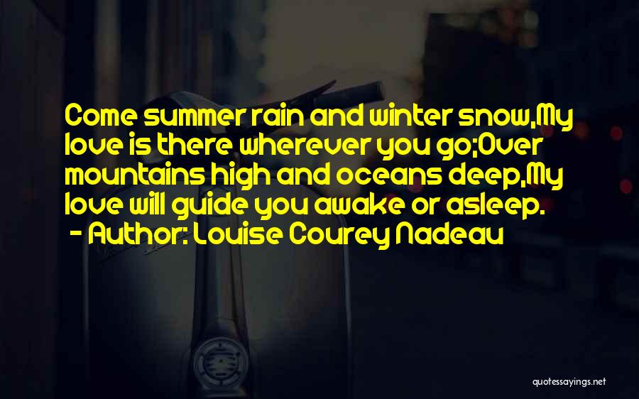 Winter And Rain Quotes By Louise Courey Nadeau