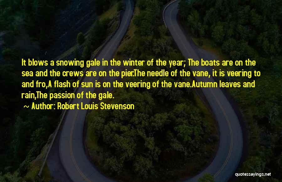 Winter And Rain Quotes By Robert Louis Stevenson