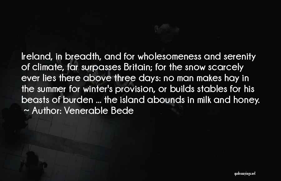 Winter And Snow Quotes By Venerable Bede
