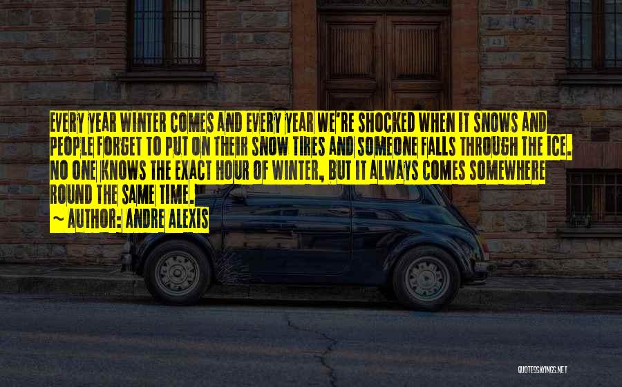 Winter Comes Quotes By Andre Alexis