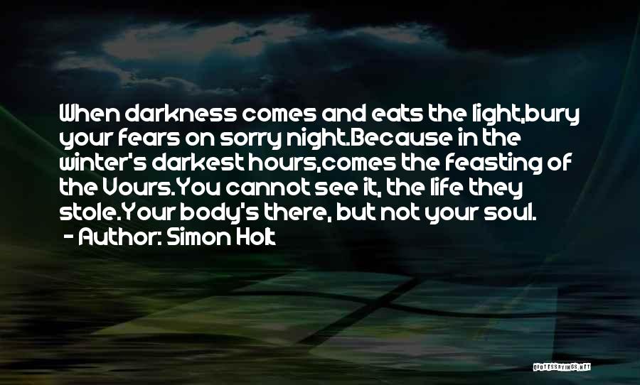 Winter Comes Quotes By Simon Holt