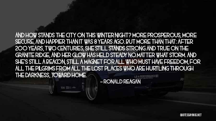 Winter Darkness Quotes By Ronald Reagan Winter Darkness Quotes By Ronald Reagan