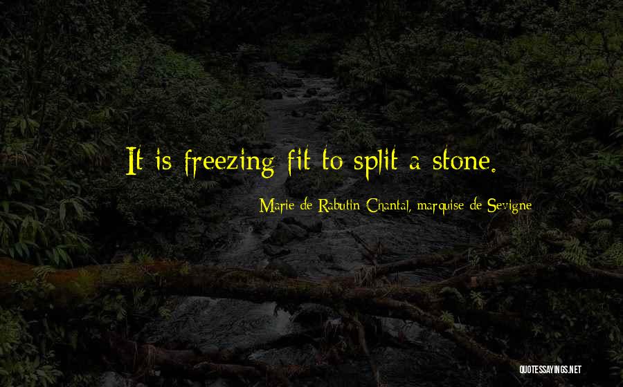 Winter Freezing Quotes By Marie De Rabutin-Chantal, Marquise De Sevigne
