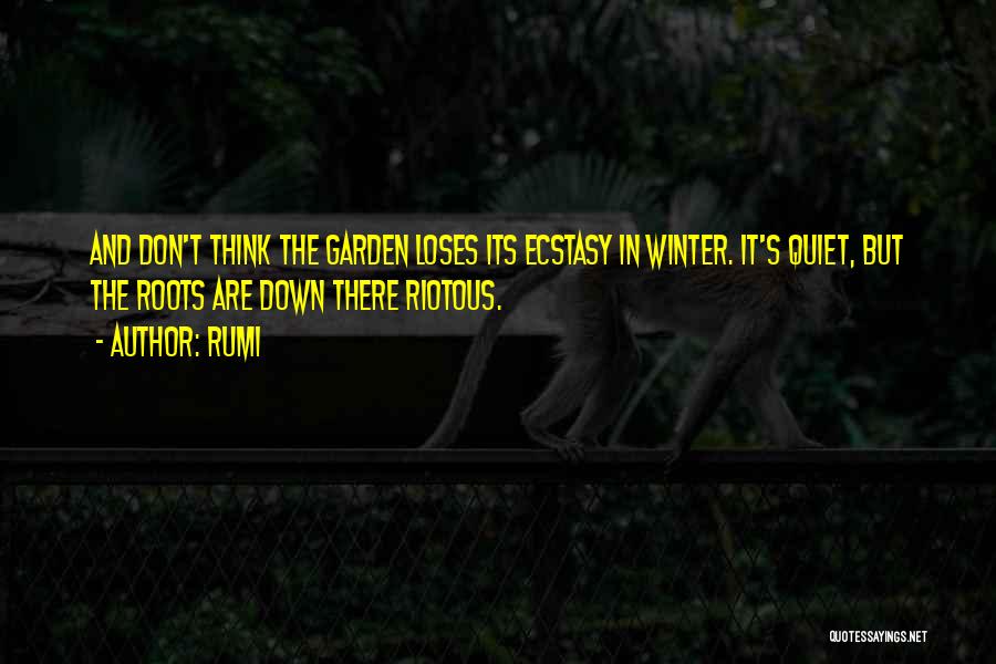 Winter Garden Quotes By Rumi