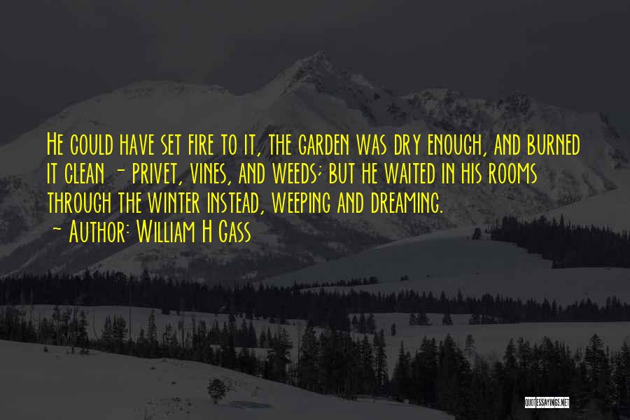 Winter Garden Quotes By William H Gass