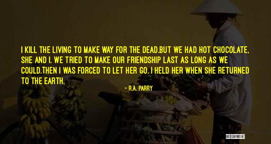 Winter Hot Chocolate Quotes By R.A. Parry