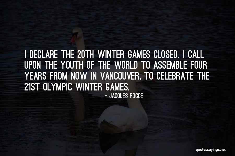 Winter Of The World Quotes By Jacques Rogge Winter Of The World Quotes By Jacques Rogge