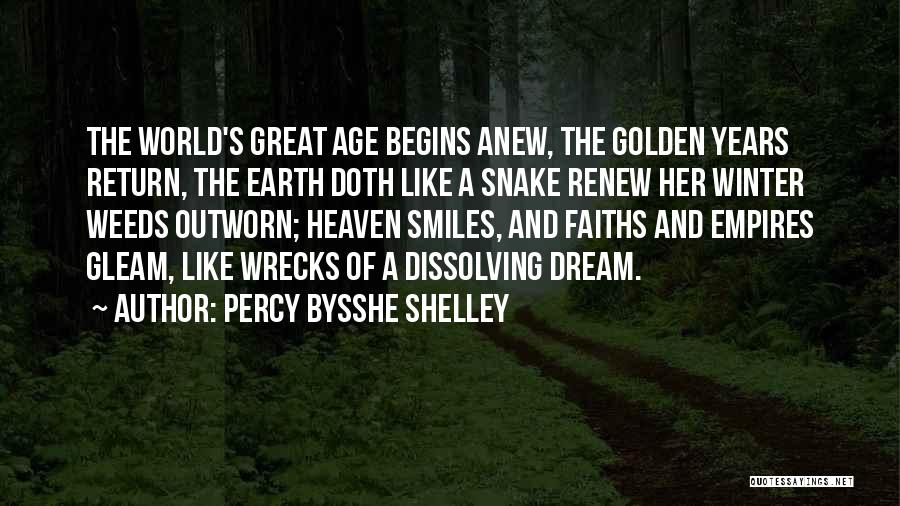 Winter Of The World Quotes By Percy Bysshe Shelley