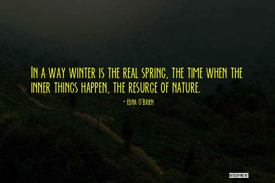 Winter Quotes By Edna O'Brien