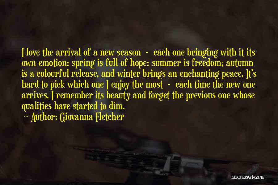 Winter Season Love Quotes By Giovanna Fletcher