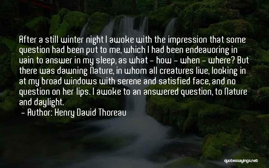 Winter Sleep Quotes By Henry David Thoreau