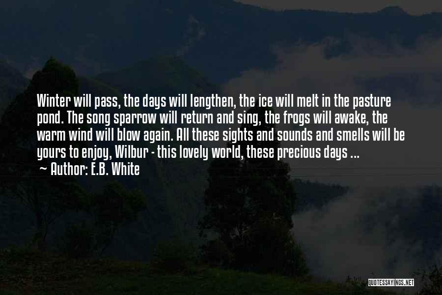 Winter Smells Quotes By E.B. White