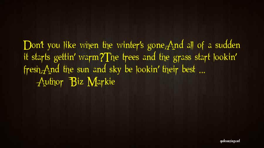 Winter Starts Quotes By Biz Markie