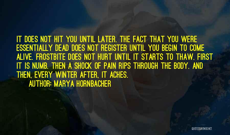 Winter Starts Quotes By Marya Hornbacher