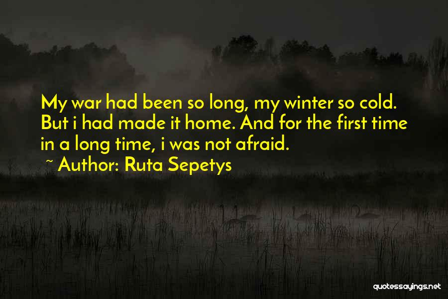 Winter Time Cold Quotes By Ruta Sepetys