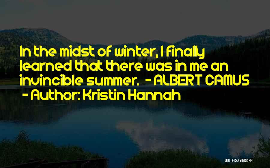 Winter Vs Summer Quotes By Kristin Hannah