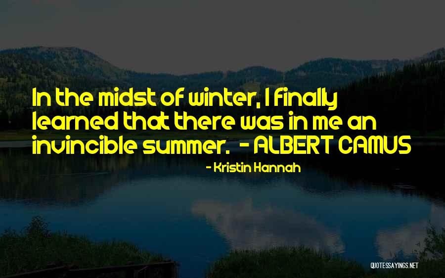 Winter Vs Summer Quotes By Kristin Hannah