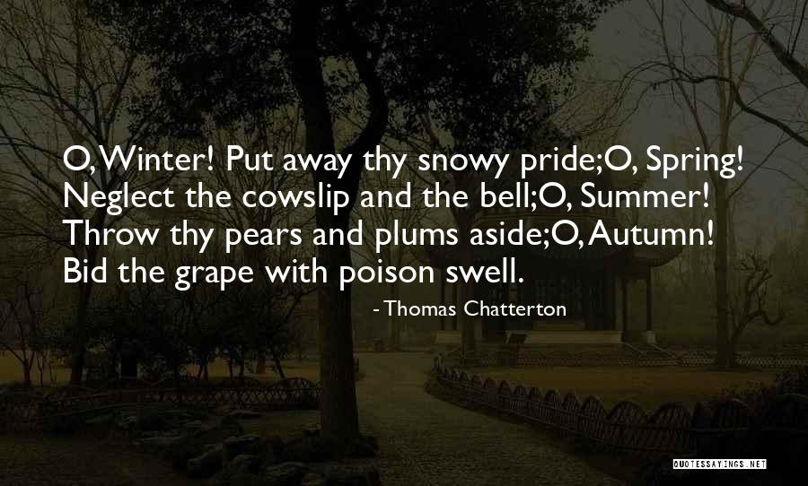 Winter Vs Summer Quotes By Thomas Chatterton Winter Vs Summer Quotes By Thomas Chatterton