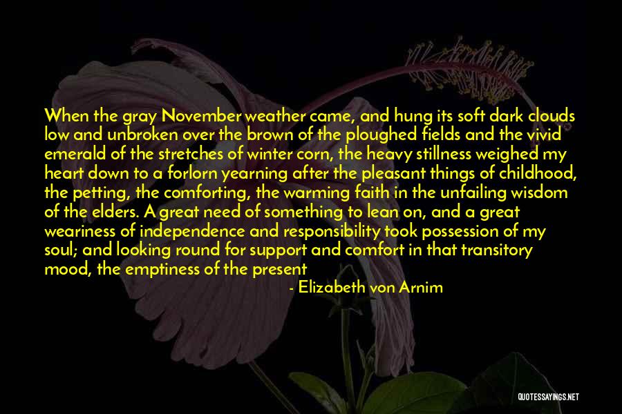 Winter Warming Quotes By Elizabeth Von Arnim Winter Warming Quotes By Elizabeth Von Arnim