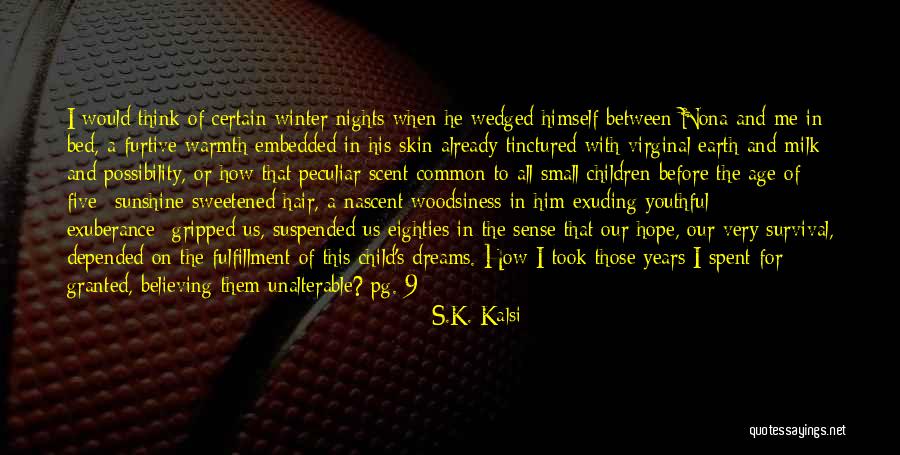 Winter Warmth Quotes By S.K. Kalsi