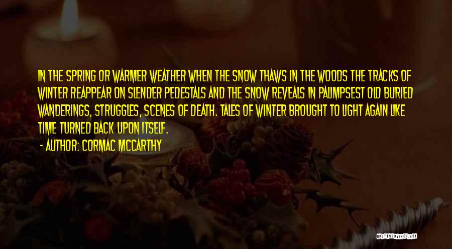 Winter Weather Quotes By Cormac McCarthy