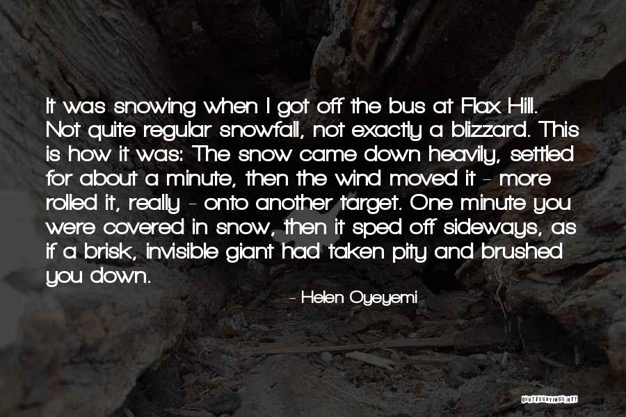 Winter Weather Quotes By Helen Oyeyemi