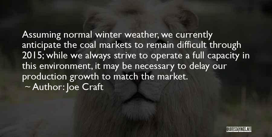 Winter Weather Quotes By Joe Craft