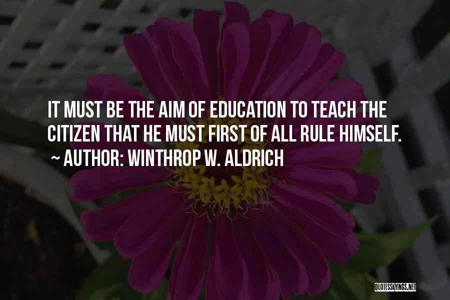 Winthrop Quotes By Winthrop W. Aldrich
