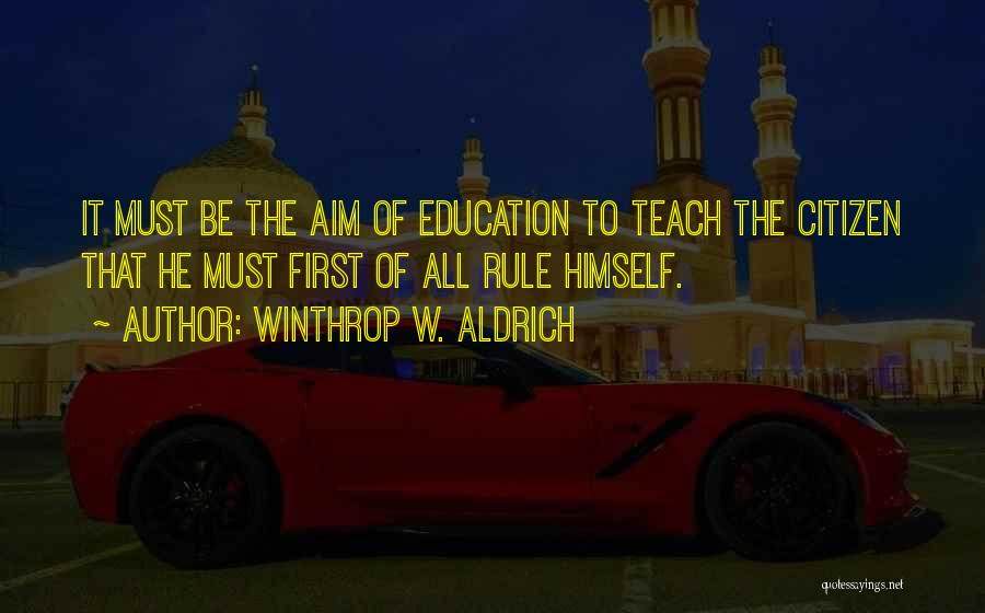 Winthrop W. Aldrich Quotes 622366