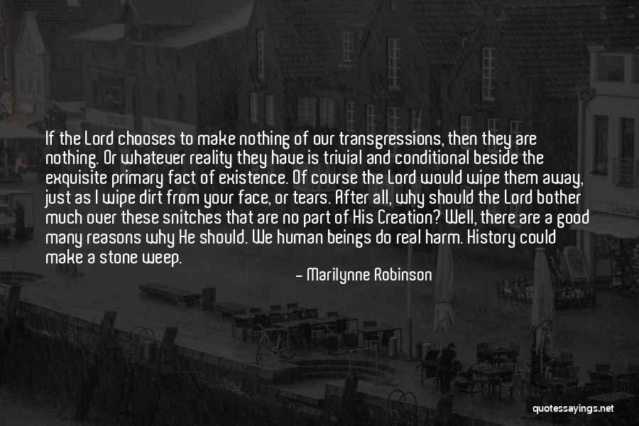 Wipe Away My Tears Quotes By Marilynne Robinson