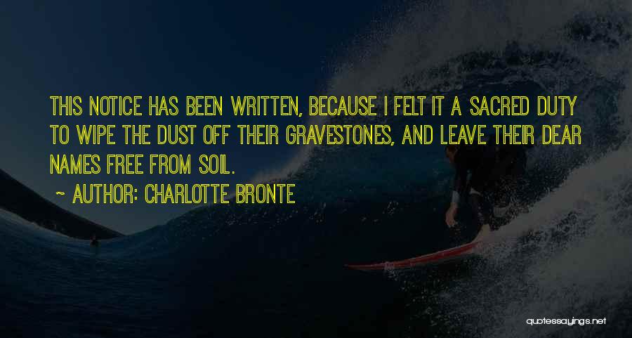 Wipe Off Quotes By Charlotte Bronte