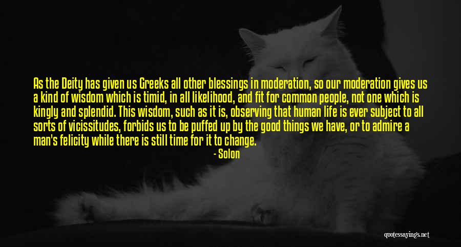 Wisdom And Blessings Quotes By Solon Wisdom And Blessings Quotes By Solon