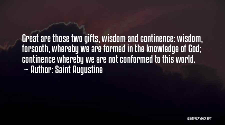 Wisdom And God Quotes By Saint Augustine