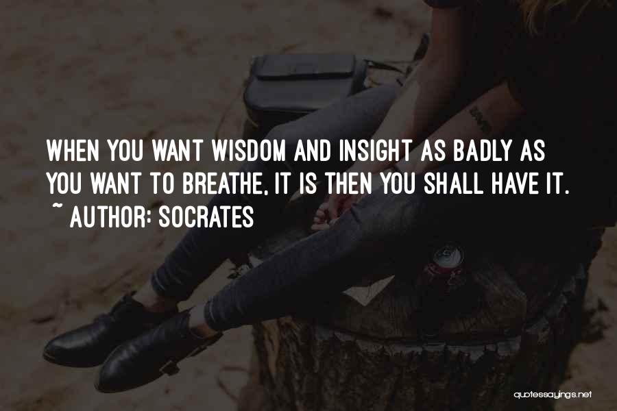 Wisdom And Insight Quotes By Socrates