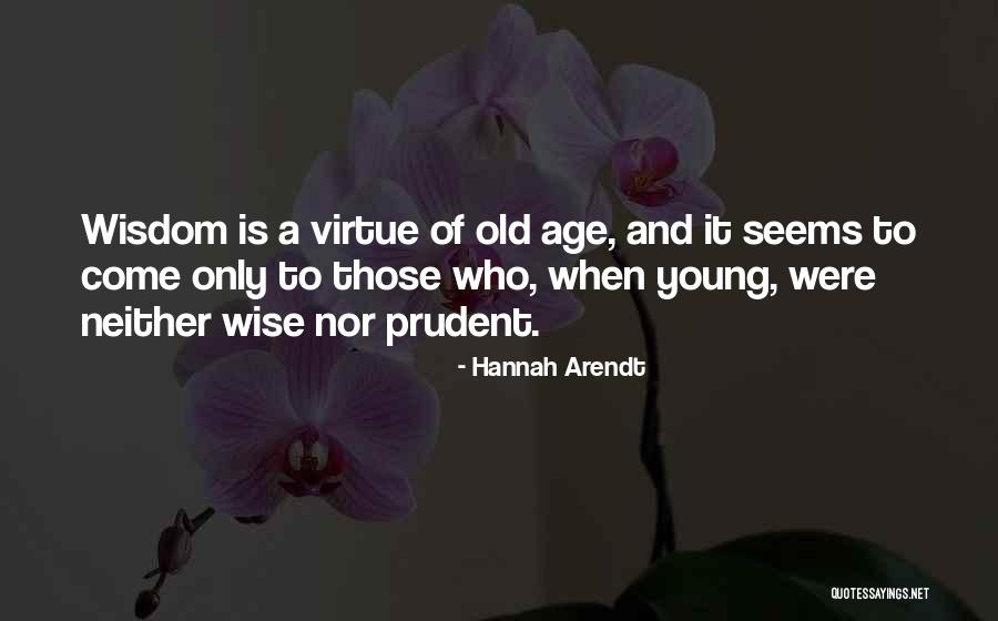 Wisdom And Old Age Quotes By Hannah Arendt Wisdom And Old Age Quotes By Hannah Arendt