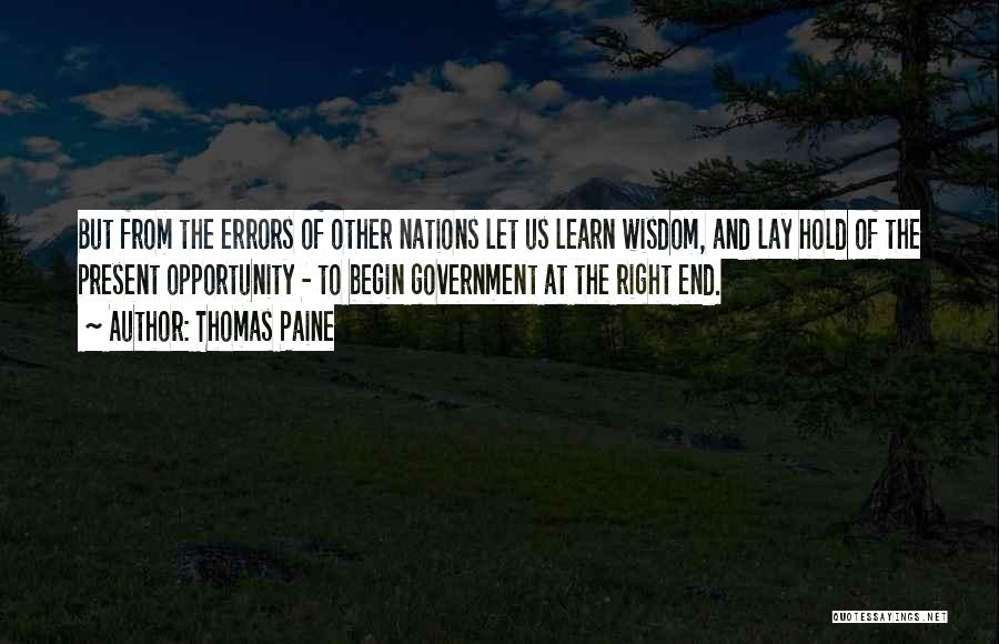Wisdom And Quotes By Thomas Paine