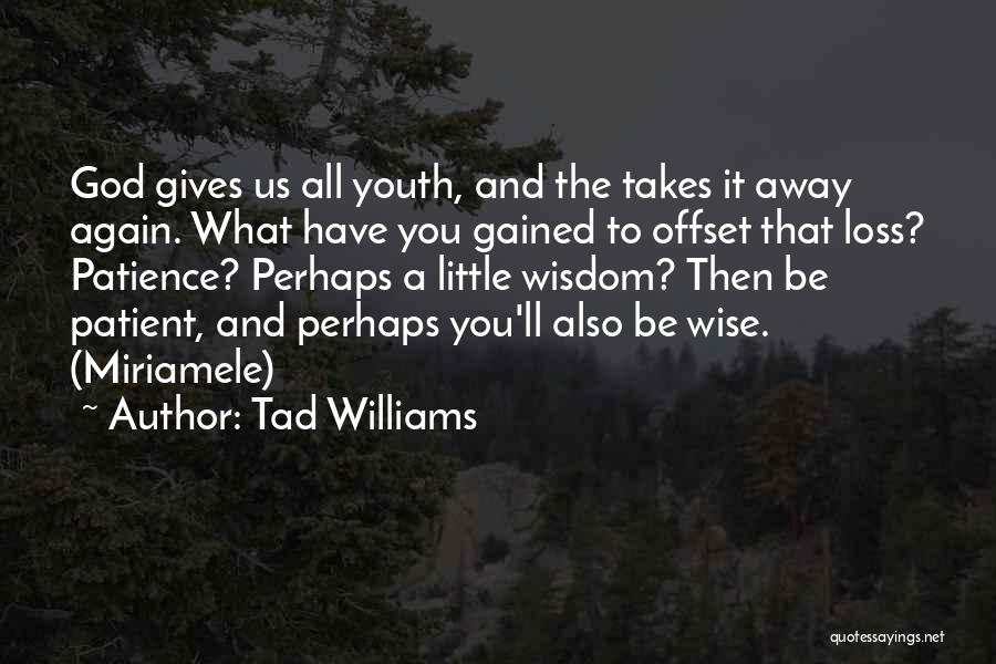 Wisdom Gained Quotes By Tad Williams