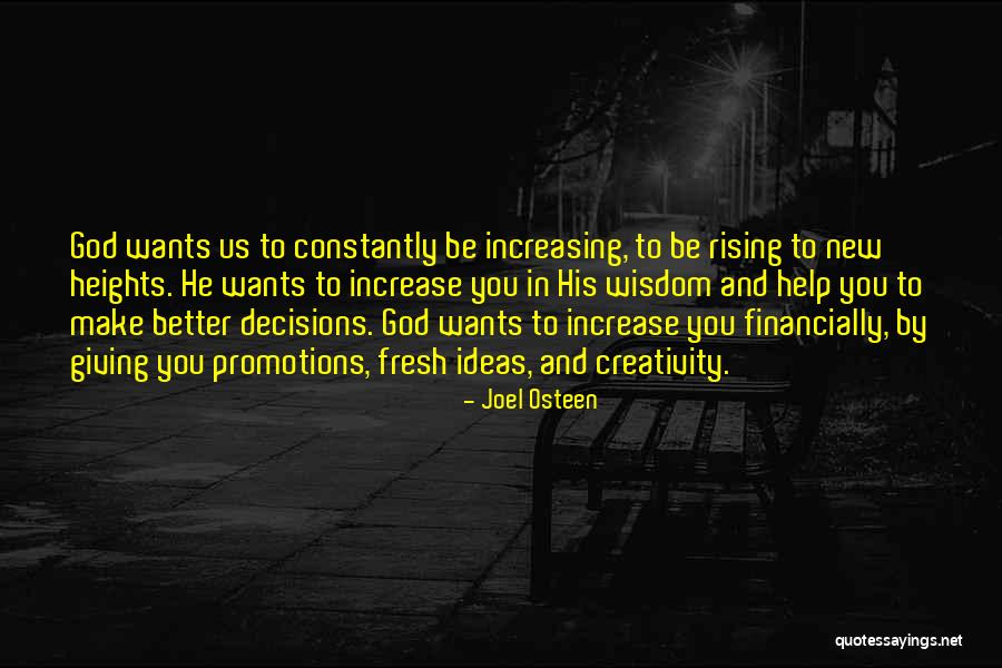 Wisdom In Giving Quotes By Joel Osteen Wisdom In Giving Quotes By Joel Osteen