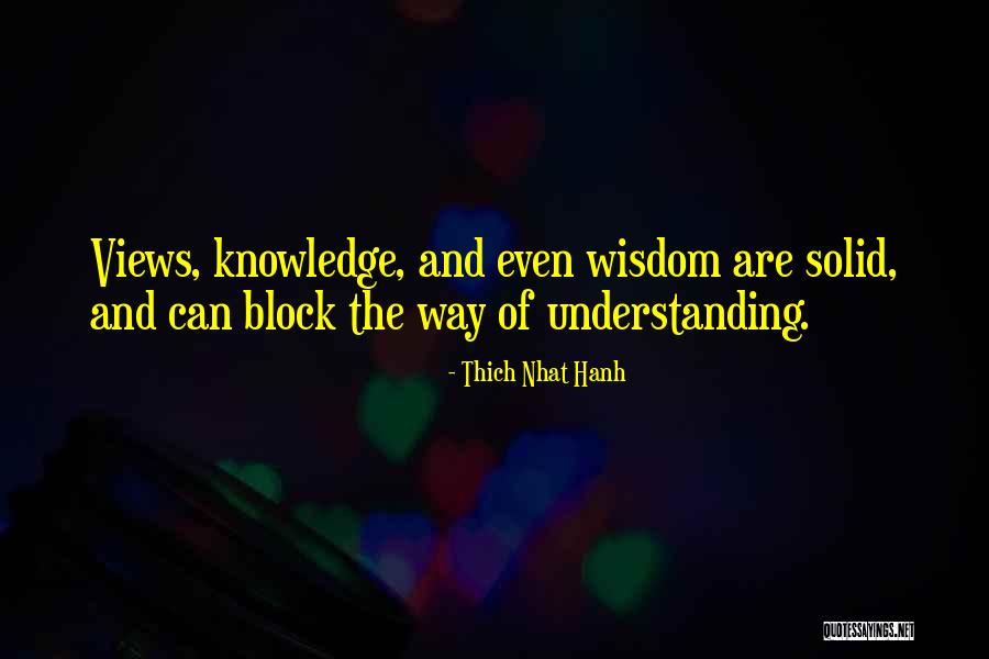 Wisdom Knowledge And Understanding Quotes By Thich Nhat Hanh