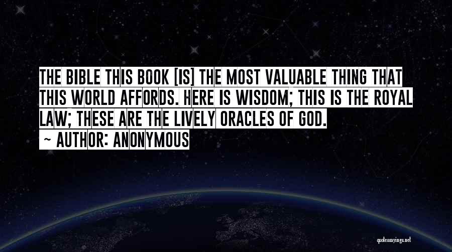 Wisdom Of God Quotes By Anonymous