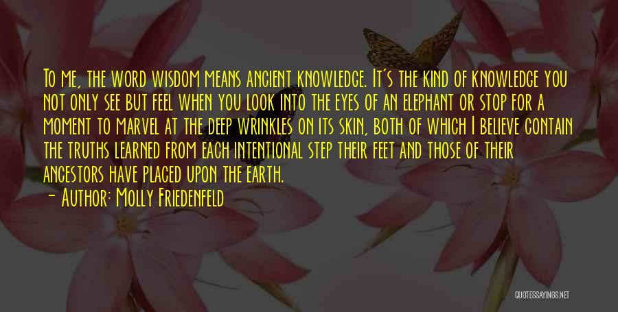 Wisdom Of The Earth Quotes By Molly Friedenfeld