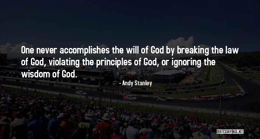 Wisdom Principles Quotes By Andy Stanley