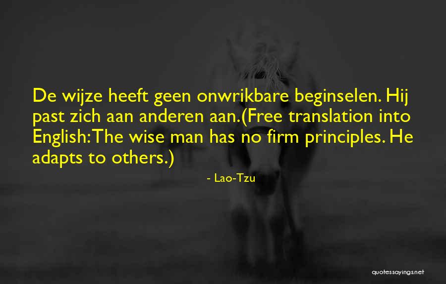 Wisdom Principles Quotes By Lao-Tzu