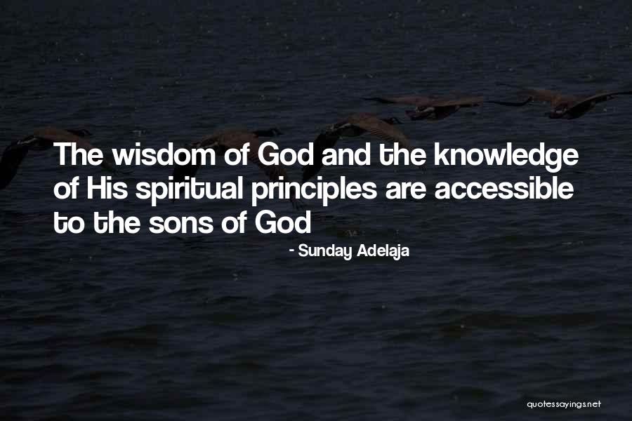 Wisdom Principles Quotes By Sunday Adelaja