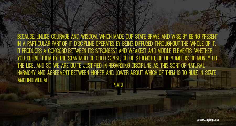 Wisdom Strength And Courage Quotes By Plato