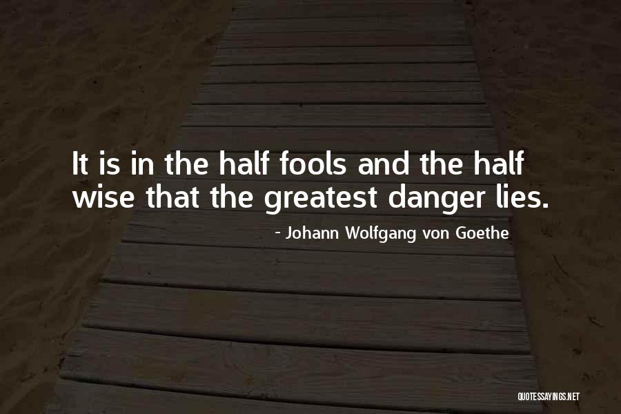 Wise And Fool Quotes By Johann Wolfgang Von Goethe