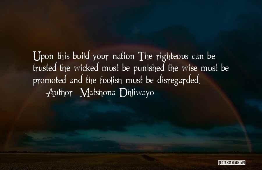 Wise And Foolish Quotes By Matshona Dhliwayo
