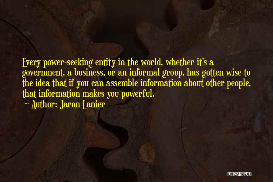 Wise Business Quotes By Jaron Lanier