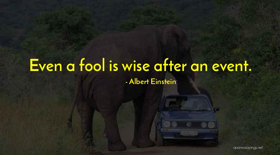 Wise Fool Quotes By Albert Einstein
