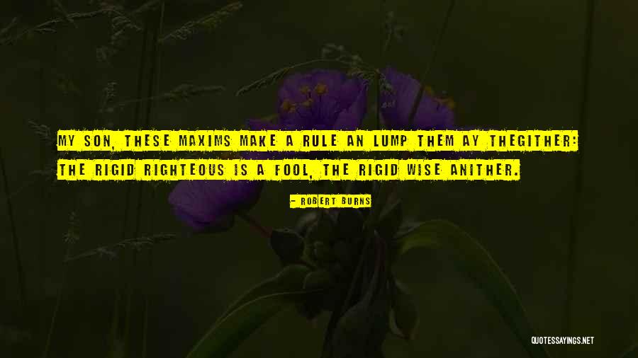 Wise Fool Quotes By Robert Burns Wise Fool Quotes By Robert Burns